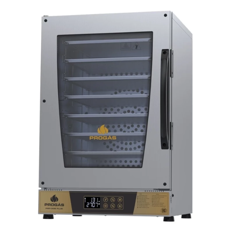 Forno Turbo Elétrico 8 Esteiras Dourado PRP-008 Plus 220v Progás.