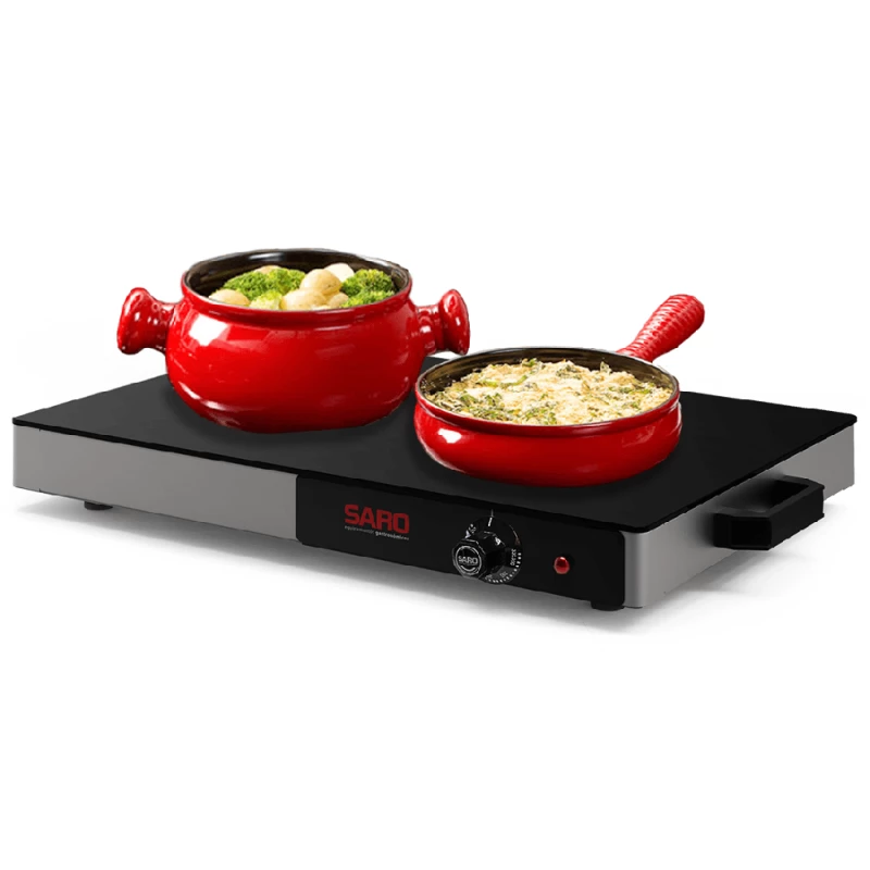 Mesa Térmica Elétrica Saro Rechaud Vidro Temperado | 220V.