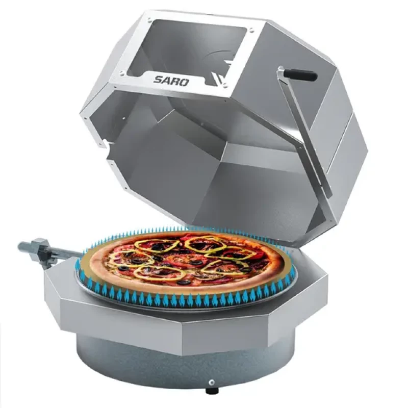Fc40 Assador De Pizza Compacto Italiano À Gás Glp 40Cm - Saro.