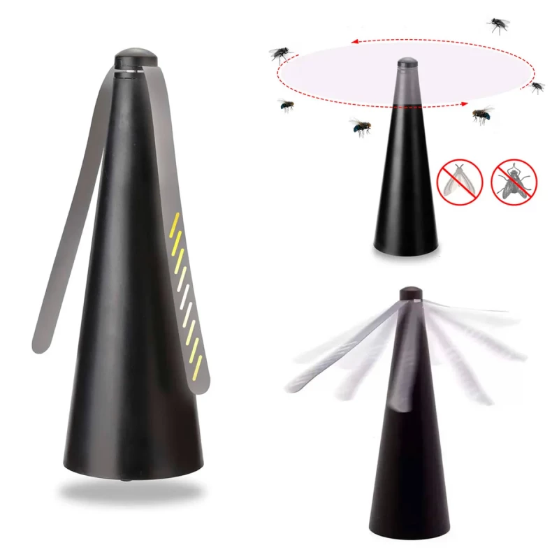 Espanta Moscas de Mesa Ventilador Repelente 25cm.