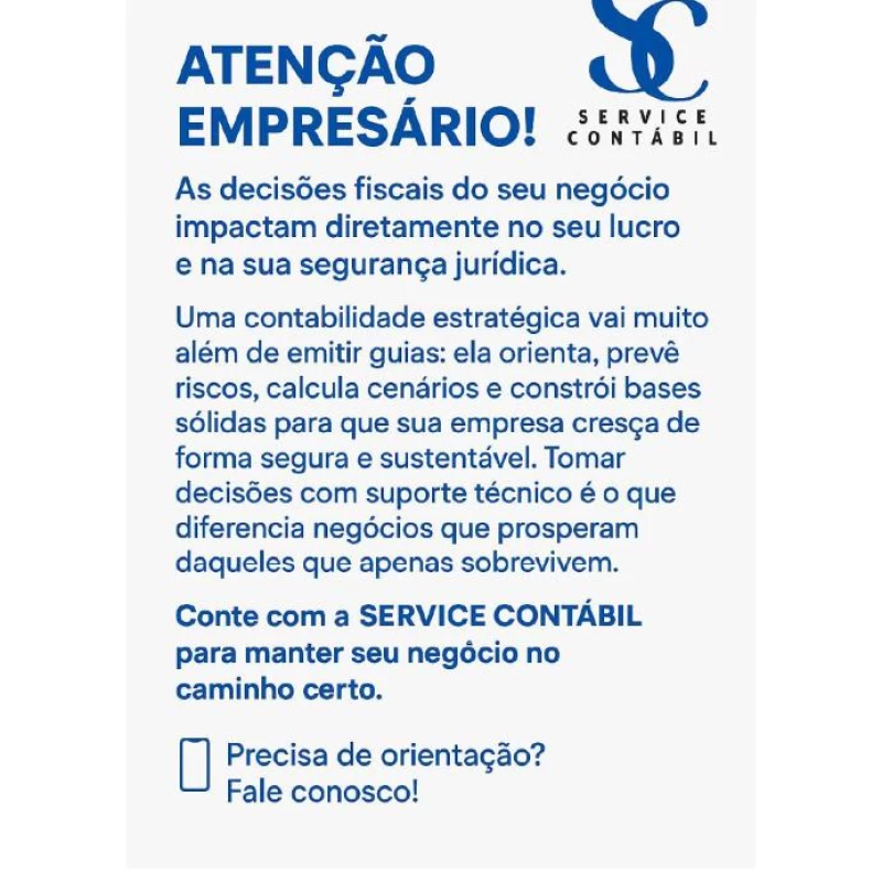 Contabilidade para Prestadores de Serviços