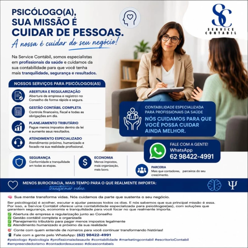 PRESTACAO DE SERVIÇOS P/ PSICÓLOGOS