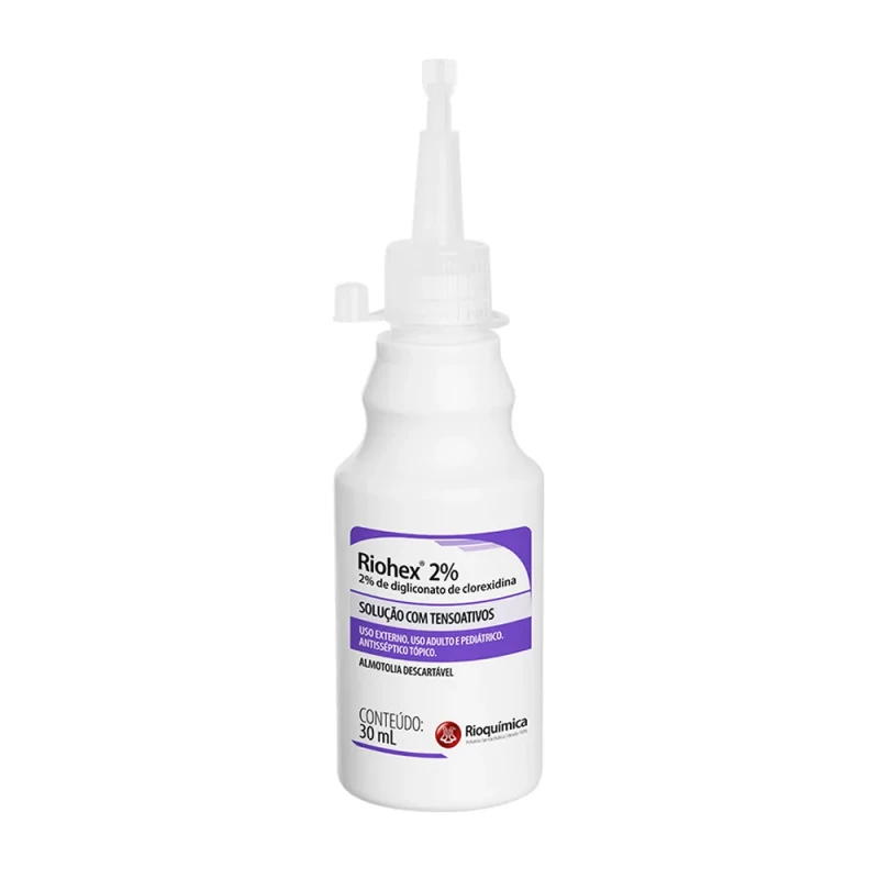 CLOREXIDINA 2% DEGERMANTE 1L e 100ML - RIOQUIMICA
