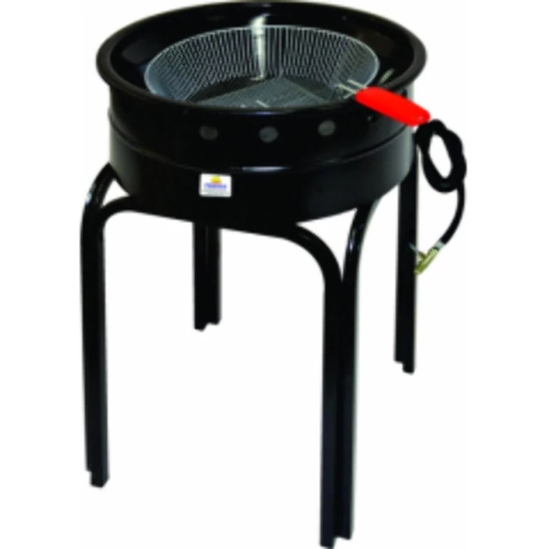 TACHO FRITADOR - GÁS - 14 LITROS - ALTA PRESSÃO - ESMALTADO - COM TRIPÉ - PROGÁS.