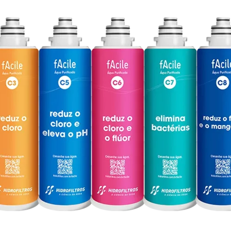 LINHA COMPLETA DE REFIL FACILE - HIDROFILTROS.