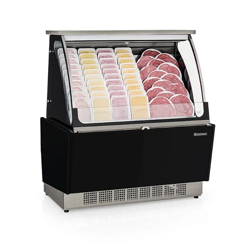 Vitrine Refrigerada Auto Atendimento Filetado Linha Elegance Super GSRA 110F PR - Gelopar.