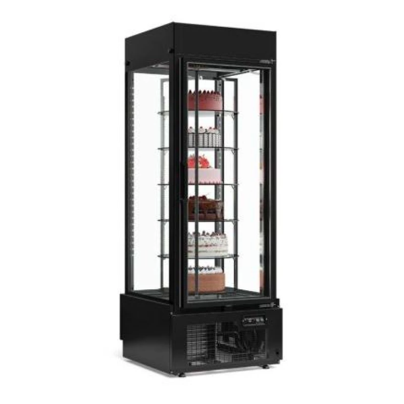Vitrine Refrigerada Giratória Para Bolos Gelopar GEVG-075 PR-220v.