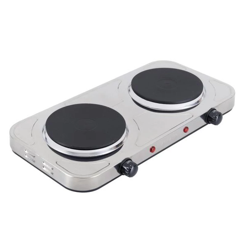 Fogão Elétrico de Mesa 2 Bocas 127V Inox Agratto.