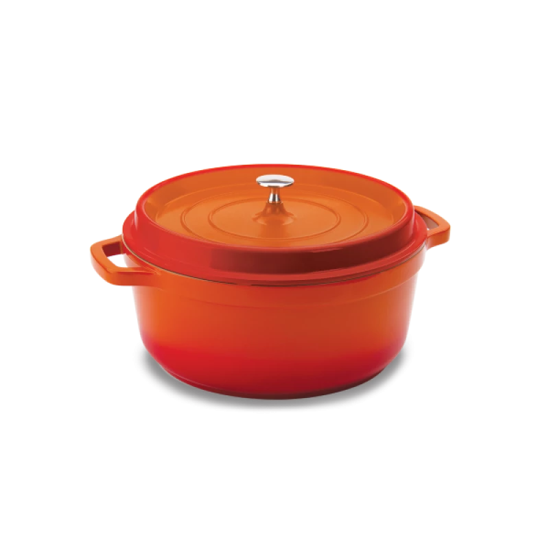  Caçarola Hercules Revestimento Ceramico Indução Laranja.