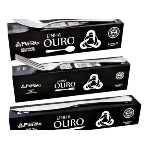 Talheres Inox Linha Ouro Restaurante Bar Buffet. 