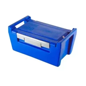 Caixa Térmica Hot Box Horizontal 30 Litros Azul Eco Sinal.