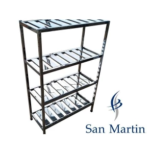 PRATELEIRA INOX GRADEADA - SAN MARTIN.