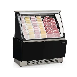 Vitrine Refrigerada Auto Atendimento Filetado Linha Elegance Super GSRA 110F PR - Gelopar.