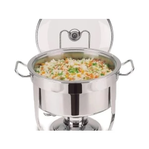 Rechaud Redondo 8 Litros Aço Inox.