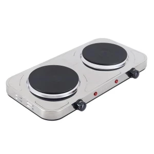 Fogão Elétrico de Mesa 2 Bocas 127V Inox Agratto.