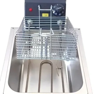 Fritadeira elétrica 6 litros profissional inox.