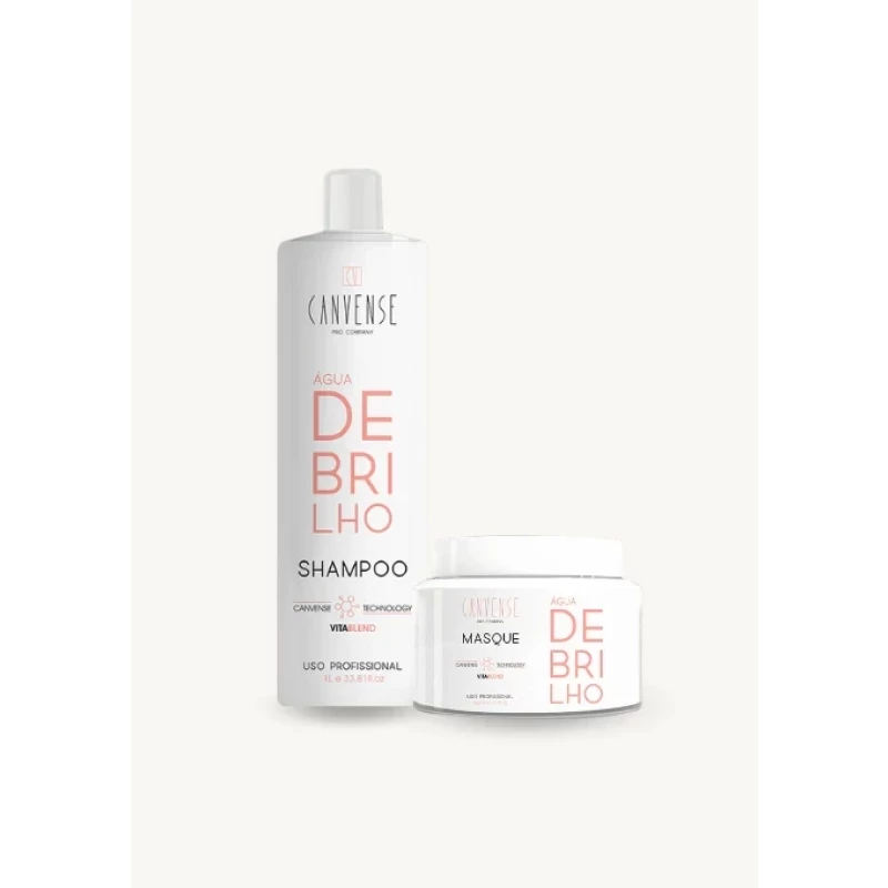 KIT SHAMPOO + MÁSCARA ÁGUA DE BRILHO - 500ml