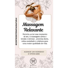 Massagem relaxante 
