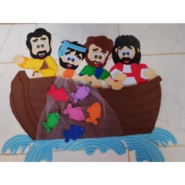 Recurso visual bíblico A grande pesca 