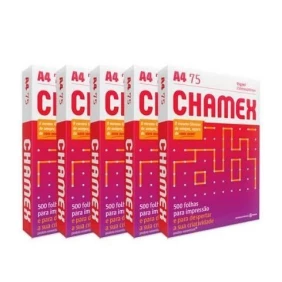 Foto Papel Sulfite A4 Chamex/Report - Rema 500 folhas 75g/m²