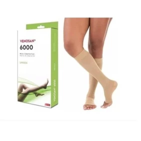 Foto MEIA DE COMPRESSÃO 3/4, Pé Aberto - 6000 Venosan