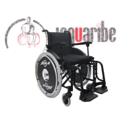 Foto CADEIRA DE RODAS AGILE  PRETA 44 CM 120KG - JAGUARIBE