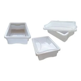 Foto CAIXA PLASTICA LEITOSA PARA AÇOUGUES 