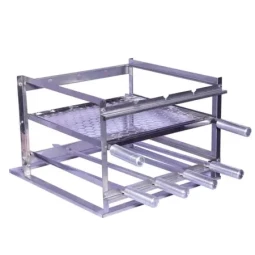 Foto Suporte para Churrasco Fast Gourmet Luxo com 4 Espetos e Grelha 