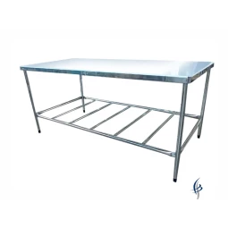 Foto Mesa Inox Estrutura Tubular com Tampo em Polietileno