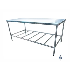 Foto Mesa Inox Estrutura Tubular com Tampo em Polietileno