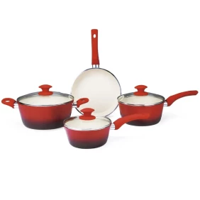 Foto Jogo de Panelas Ceramic Class Vermelho 4 Peças 4,5mm Class Home 1222