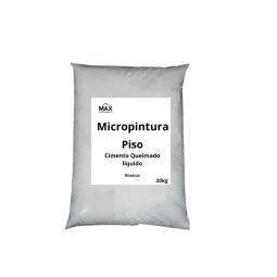 Foto kit Micropintura Piso Cimento Queimado Líquido Piso Branco 20kg 