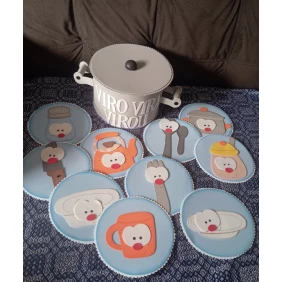 Foto Recurso visual musicalização. Vira, viro, virou....