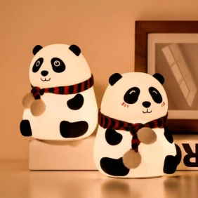 Foto Luminária De Panda Com Led USB Silicone