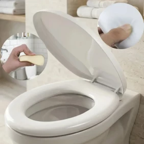Foto Assento Sanitário Almofadado Com Tampa De Vaso Banheiro Universal Oval Pítia