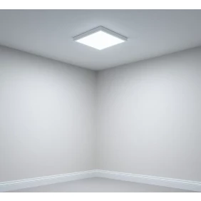 Foto Kit 2 Plafon LED Quadrado RY 25W Sobrepor Branco Frio Teto