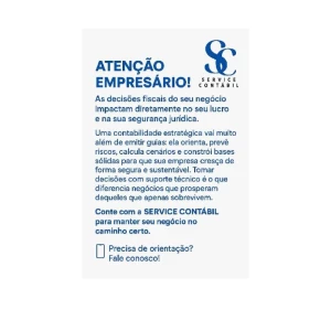 Contabilidade para Prestadores  de Serviços