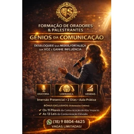 Formação Oradores e Palestrantes: Gênios da Comunicação