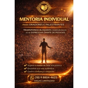 Foto Mentoria Individual para Oradores e Palestrantes