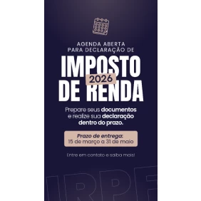 Foto DECLARAÇÃO IMPOSTO DE RENDA