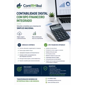 Foto Contabilidade Digital com BPO Financeiro Integrado para Empresas do Simples Nacional