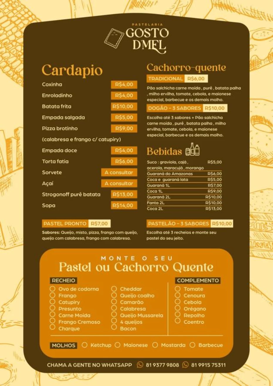 Foto 31:  — Pastelaria E Pizzaria Gosto D' Mel 