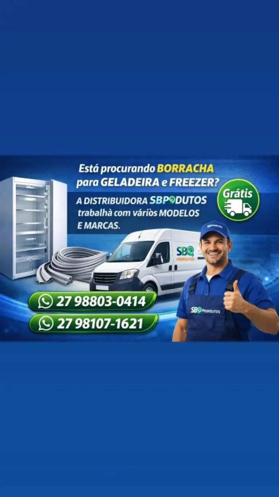 Foto 2:  — SB Produtos e Soluções em Borracha Geladeira