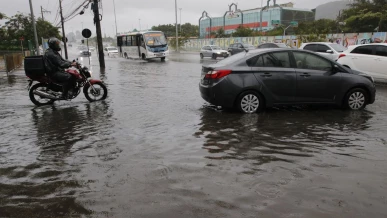 Foto: Frente fria derruba árvores e causa alagamentos no Rio de Janeiro