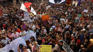 Foto: Basta ao Feminicídio é o grito do Levante de Mulheres em São Paulo