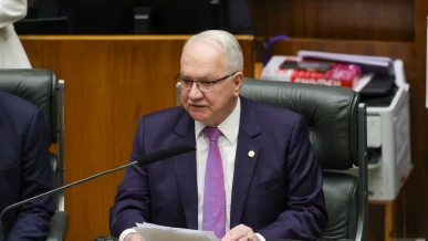 Foto: Fachin discursa no Congresso e defende independência dos Poderes