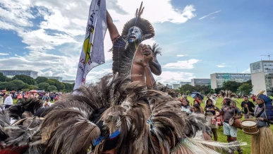 Foto: Acampamento Terra Livre termina com pedido para acelerar demarcações  