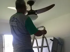 ventiladores de teto instalação revisão manutenção consertos reparos para deixar o ambiente com temperatura agradavel
