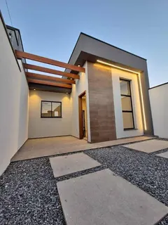 Belíssima casa 2 dormitórios com suíte Conceito moderno 
