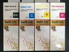 REFIL DE TINTA COMPATÍVEL T664 70ml B/C/Y/M- (UNIDADE)